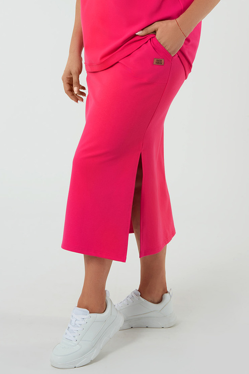 Spódnica Italian Fashion Stella maxi fuksja