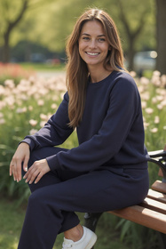 Bluza nierozpinana Vivisence 9004 granatowy
