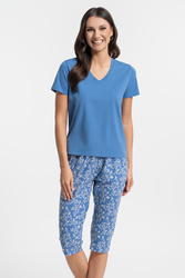 Moraj PDD3600-004 piżama damska z kieszeniami blue