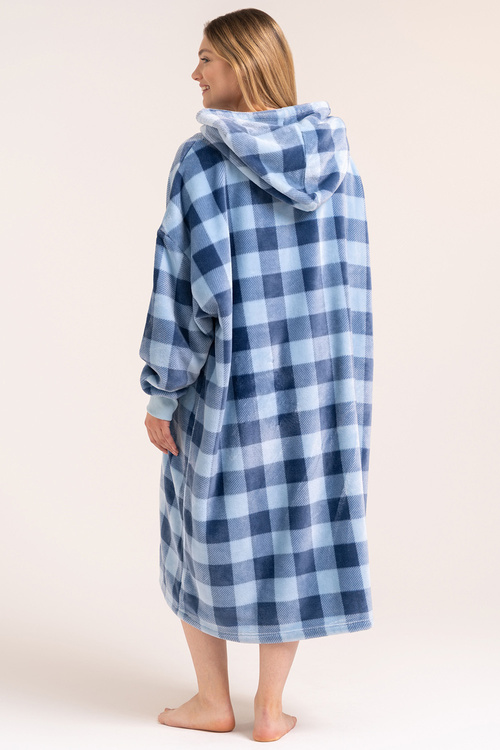 Moraj PDD3800-015 szlafrok z kapturem oversize, blue