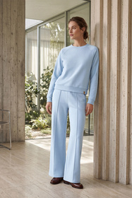 Vivisence 9208kmpl komplet dresowy bluza i spodnie w kant błękitny