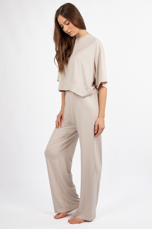 Komplet bluza+spodnie Dkaren DK-K-B20 ecru