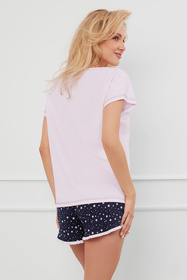 Piżama Italian Fashion Libra kr.r. kr.sp. róż/druk