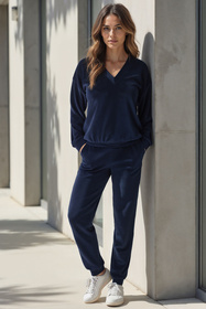 Komplet bluza+spodnie Vivisence 9202kmpl granatowy