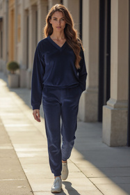 Bluza nierozpinana Vivisence 9002 granatowy 