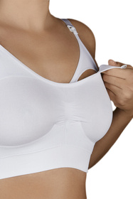 Selene Jana biustonosz do karmienia bez fiszbin gładki blanca