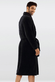 Dkaren 130 Nocna szlafrok, czarny