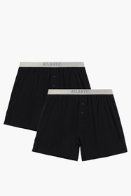 Atlantic 2BMB-005 bokserki 2-pack luźny krój biały