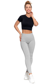 Moraj RDL2300-005 legginsy ocieplane, miękki meszek grey melange