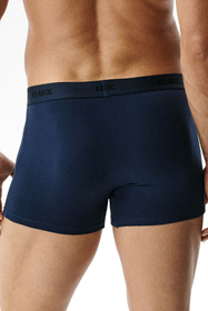 Atlantic 6SMH-004 bokserki męskie 6-pack z miękką gumą, indygo/szary/granat/khaki/niebieski ciemny/denim