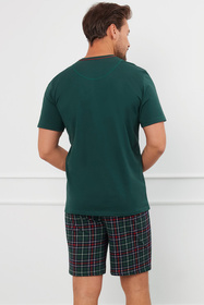 Piżama Italian Fashion Fogo kr.r. kr.sp. zielony/druk