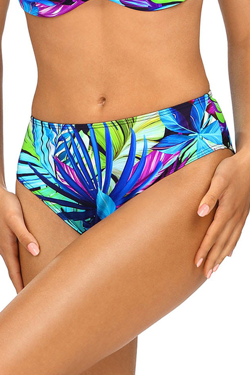 Lorin L2496/3 bikini z wysokim stanem wzór/niebieski