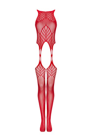 Obsessive N122 bodystocking Body sexy, czerwony