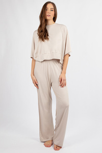 Komplet bluza+spodnie Dkaren DK-K-B20 ecru