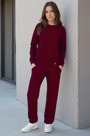 Spodnie dres Vivisence 9102 bordowy