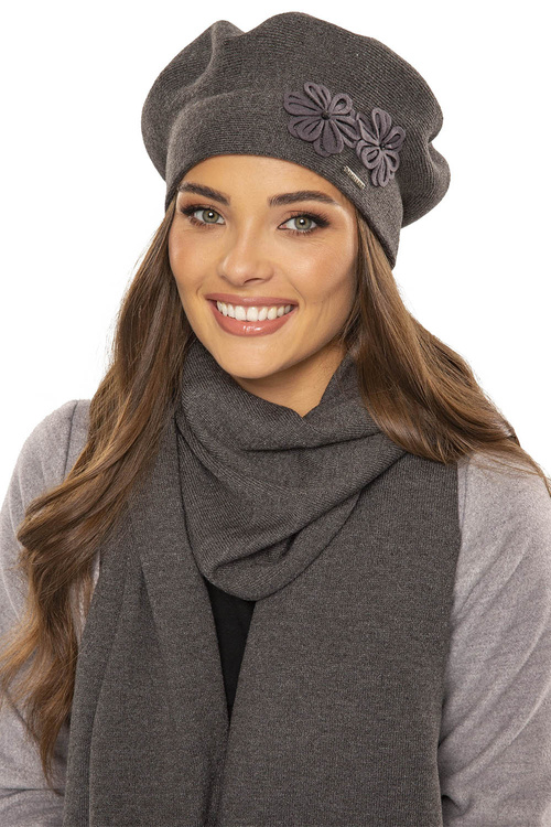 Vivisence 7007 Nakrycie głowy beret, ciemnoszary