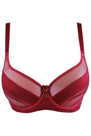 Axami V-12021 biustonosz miękki z haftem bordowy