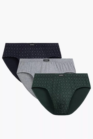 Slipy Atlantic 3MP-205 3-pack granat/szary/ciemnozielony