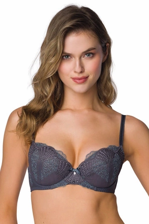 Biustonosz push-up Mat 3930/11 Melisande szary