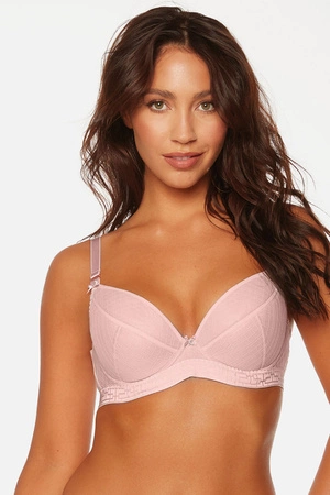 Biustonosz push-up Bella Misteria 43-92 Pudrowy Czar różowy 