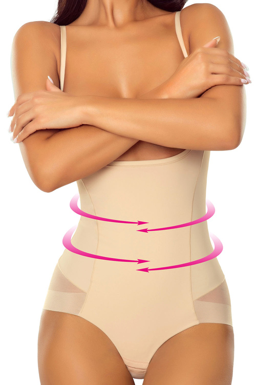 Lapinee 7006 Ofelia body wyszczuplające pod biustem beż
