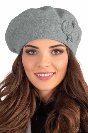 Vivisence 7037 Nakrycie głowy beret, szary