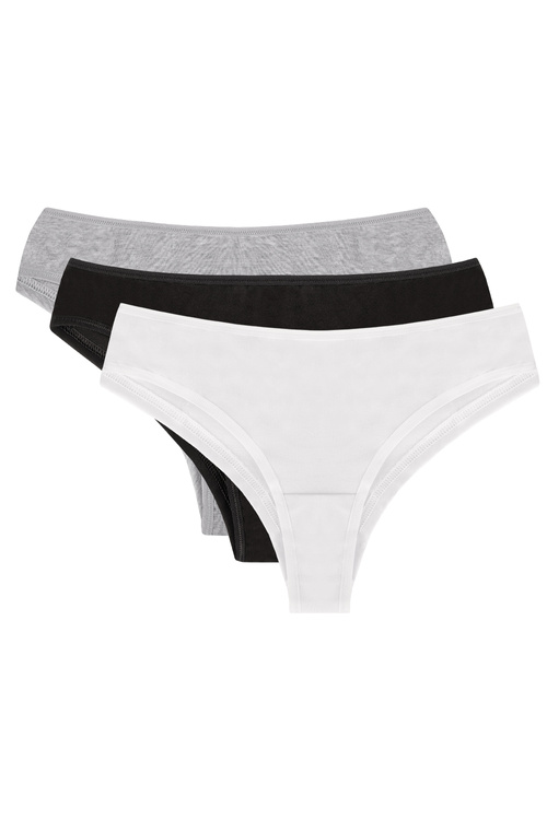 Brazyliany Vivisence 4018 3-pack czarny/biały/szary
