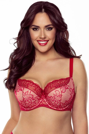 Vivisence 1045 Biustonosz półusztywniany, czerwony