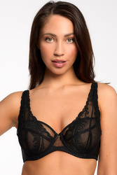 Biustonosz miękki Bella Misteria 51-107 Czarny Łabędź czarny