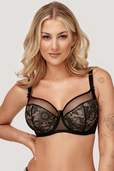 Biustonosz półusztywniany Azal Anita czarny 