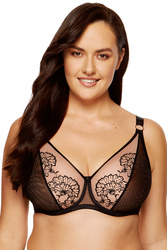 Biustonosz miękki Gorteks Kala/B2 czarno-beżowy 