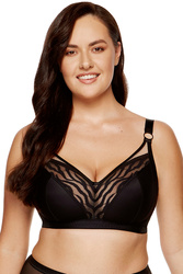 Biustonosz miękki Gorteks Serena/B2 czarno-beżowy