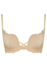 Biustonosz push-up Henderson Delis 36121 beżowy