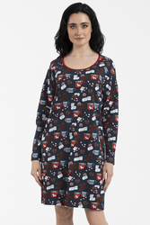 Nocna koszula Italian Fashion Makala dł.r. druk