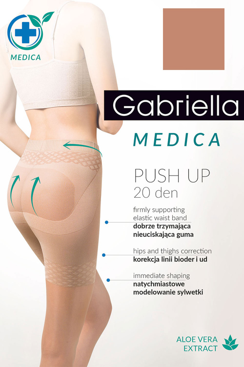 Gabriella Medica Push-up 20 Den Code 127 Wyrób pończoszniczy rajstopy, gazela