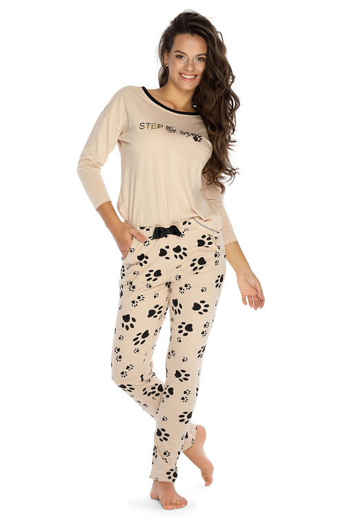 Nocna piżama Piu Bella PDD-08 beige 