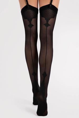 Fiore Vanity 40 den Wyrób pończoszniczy pończochy do pasa, black