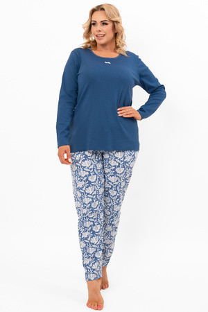Piżama Italian Fashion Boma dł.r. dł.sp. jeans/druk