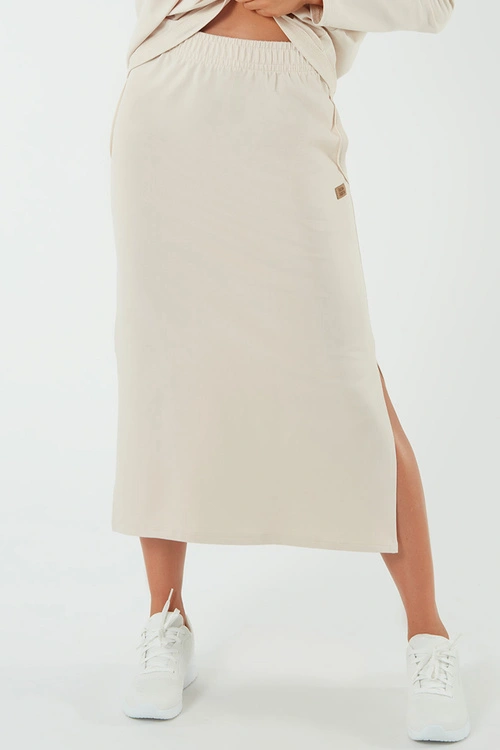 Spódnica Italian Fashion Stella maxi beż 