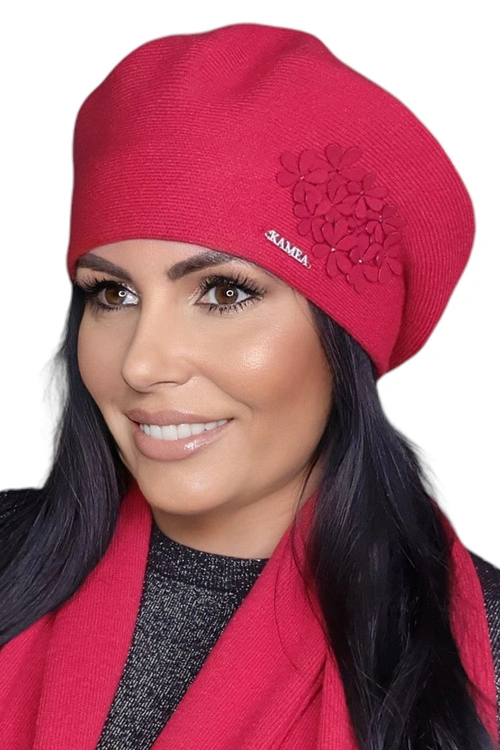 Kamea Feba Nakrycie głowy beret, czerwony