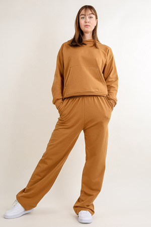 Dkaren DK-K-B8 Komplet bluza+spodnie, brąz