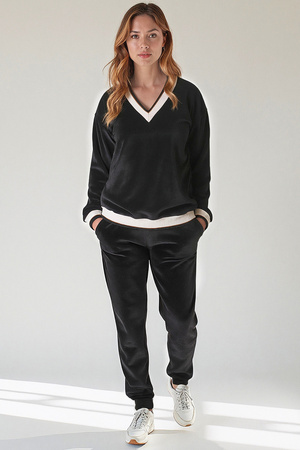 Komplet bluza+spodnie Vivisence 9201kmpl czarny