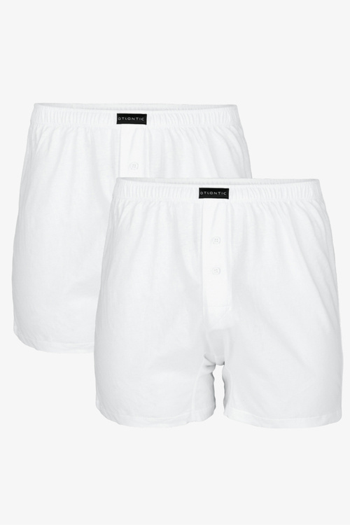 Atlantic 2BMB-003 bokserki męskie 2-pack luźny krój biały