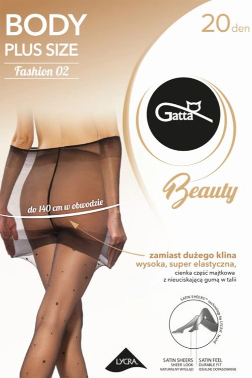 Rajstopy Gatta Body Plus Size 02 nero