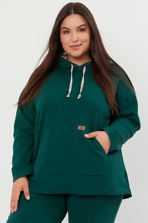 Bluza nierozpinana Italian Fashion Lagos dł.r. c.zielony