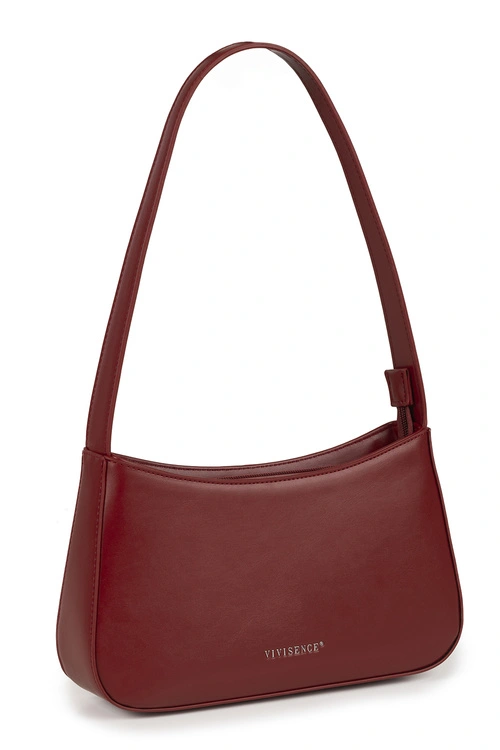 Vivisence T0020 torebka na ramię z zamkiem maroon