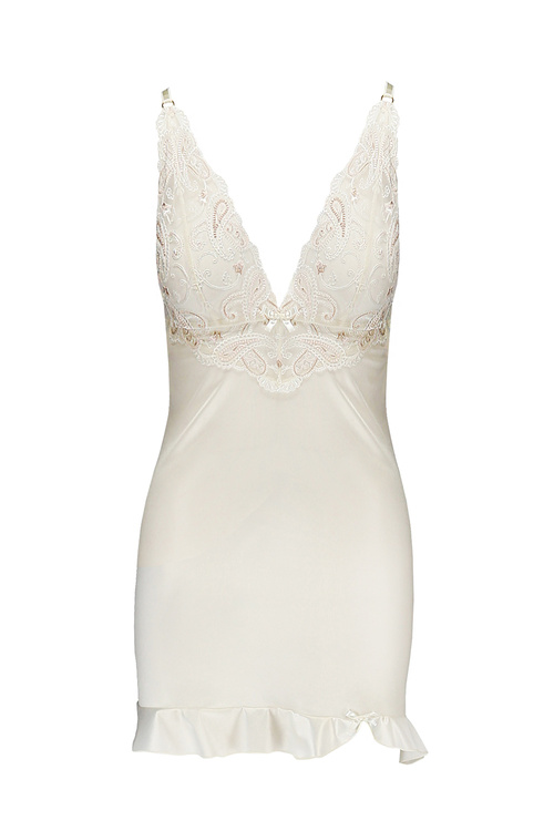 Nocna komplet koszulka + stringi Casmir Inoe chemise ecru 