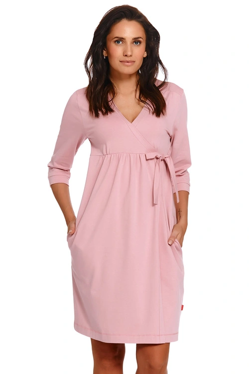 Dn-nightwear SBL.4243 Nocna szlafrok, papaya
