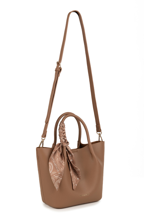 Vivisence T0019 torebka na ramię z zapięciem na magnes brown