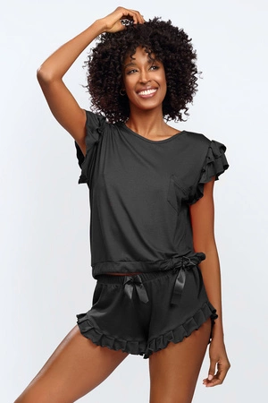 Komplet koszulka + szorty Dkaren Lulu czarny